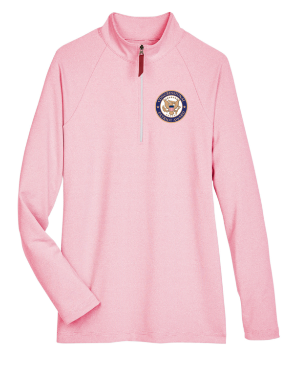 Women's Micro-Stripe 1/4 zip